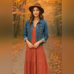 NWT BOHO TIERD WOMEN'S DRESS